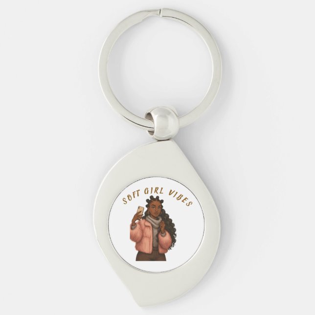 CONFIDENT STYLISH  KEY RING (Front)