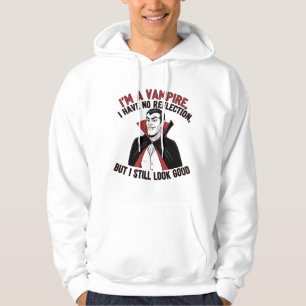 Confident Vampire Halloween Humor Hoodie