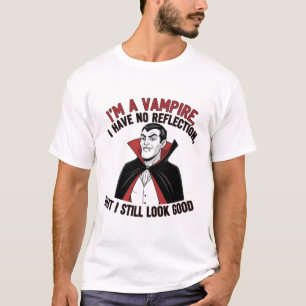 Confident Vampire Halloween Humor T-Shirt