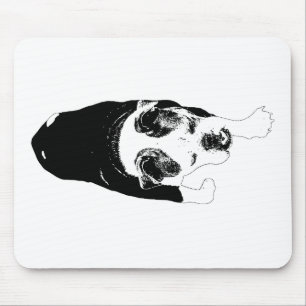 Confident Walk Dog Sharpens Creative Winter Desk Mouse Mat
