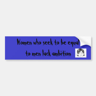 Confident woman bumper sticker