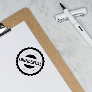 Confidential, Accountant, Small Business Rubber Stamp