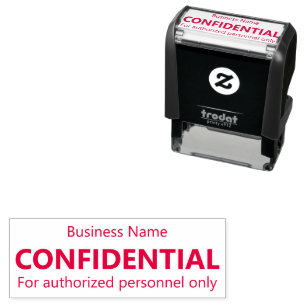 Confidential For Authorised Personnel Only Self-inking Stamp