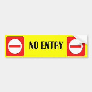 Confidential Top Secret Warning No Entry Sticker