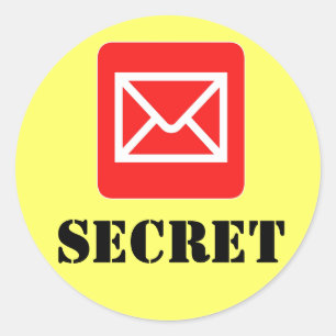 Confidential Top Secret Warning Sticker