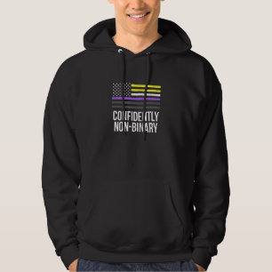 Confidently Non-Binary Lgbtq Genderfluid Pride 3 Hoodie