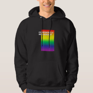 Confidently Non-Binary Lgbtq Genderfluid Pride Hoodie