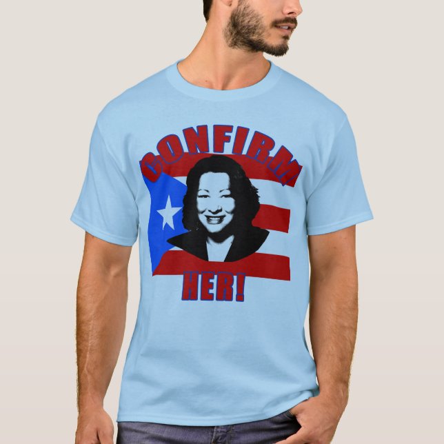 Confirm Her with Puerto Rico Flag Products T-Shirt (Front)