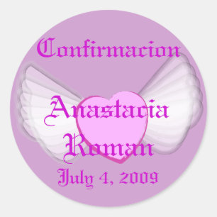 "Confirmacion" Sticker-Customise Classic Round Sticker