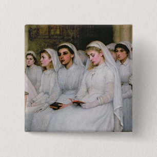 Confirmation 15 Cm Square Badge