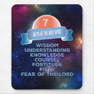 Confirmation 7 Gifts of the Holy Spirit Mouse Mat