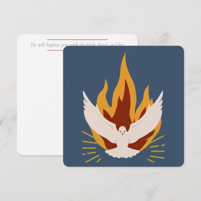 Confirmation Card - Flat Square  (Front/Back)