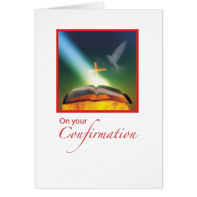 Confirmation Dove Bible Cross (Front)