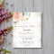 Confirmation eucalyptus pink floral invitation