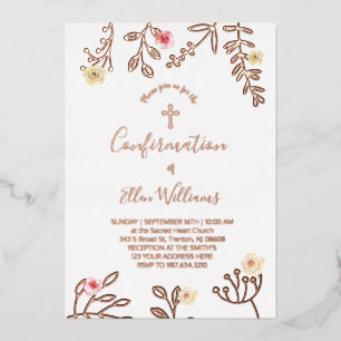 Confirmation Foil Invitation