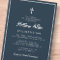 Confirmation For Him Modern Simple Frame Cross