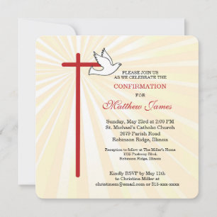 Confirmation for Male Cross Dove Golden Rays