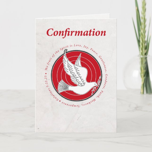 Confirmation Fruits of the Spirit Card (Front)