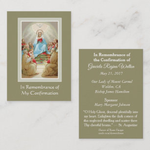 Confirmation Holy Ghost   Spirit Remembrance Cards