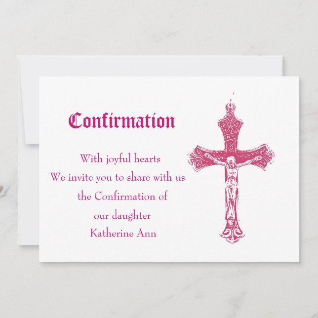 Confirmation Invitation (Front)