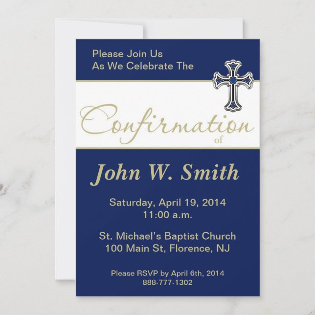 confirmation invitation (Front)