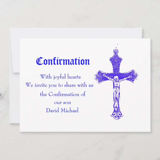 Confirmation Invitation (Front)