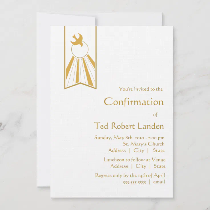 Confirmation Invitation Zazzle