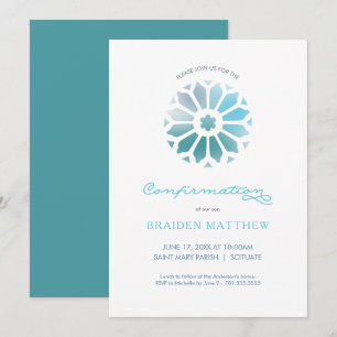 Confirmation Invitation, Boys Confirmation Invite