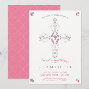 Confirmation Invitation - Girl's Custom Invite
