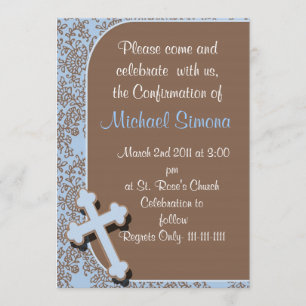 Confirmation Invitations For Boys