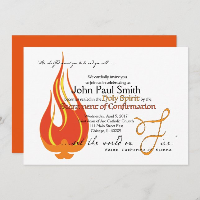 Confirmation Invite/Announcement: Perfectly Worded Invitation (Front/Back)