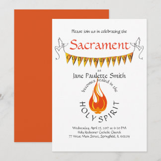 Confirmation Invite/Announcement: Vibrant Invitation