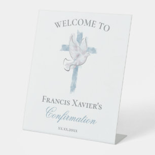 Confirmation Pedestal Sign