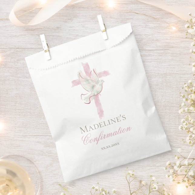 Confirmation pink cross favour bags (Clipped)