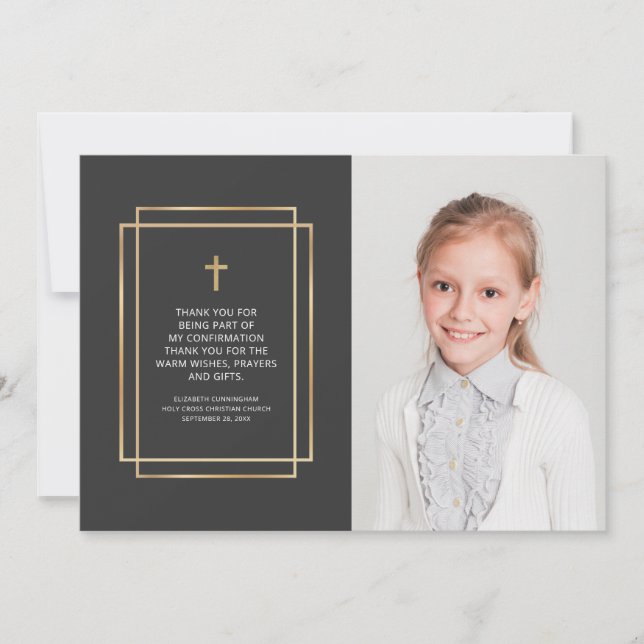 Confirmation Thank You |  Custom Photo (Front)