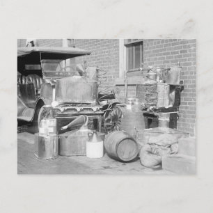 Confiscated Moonshine Still, 1922 Postcard