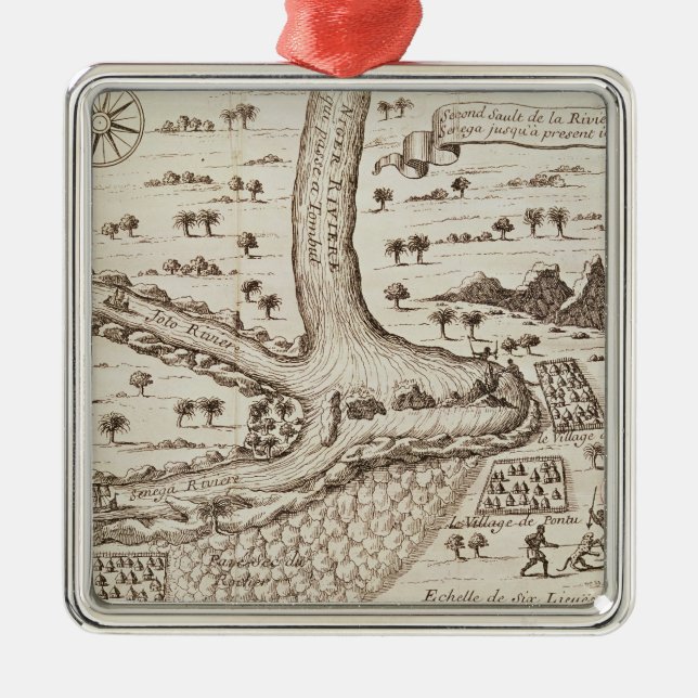 Confluence of the Niger Metal Tree Decoration (Front)