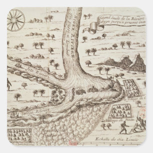 Confluence of the Niger Square Sticker