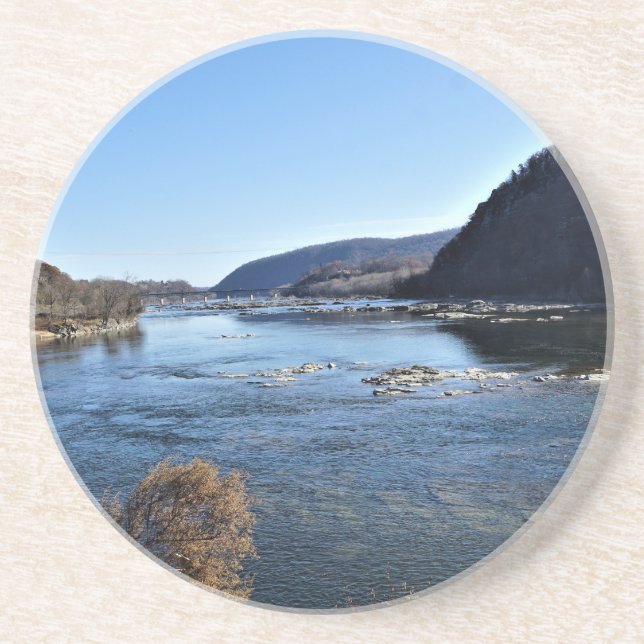 Confluence of the Shenandoah and Potomac Rivers Coaster (Front)
