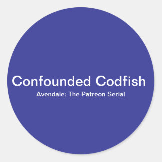 Confounded Codfish Round Classic Round Sticker