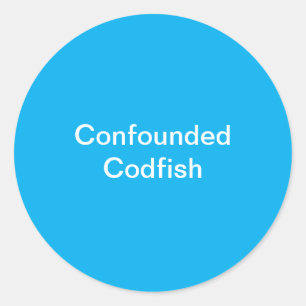 Confounded Codfish Sticker