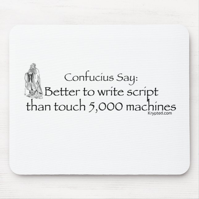Confucious Mouse Mat (Front)