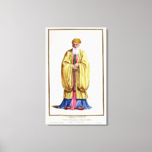 Confucius (551-479 BC), from 'Receuil des Estampes Canvas Print