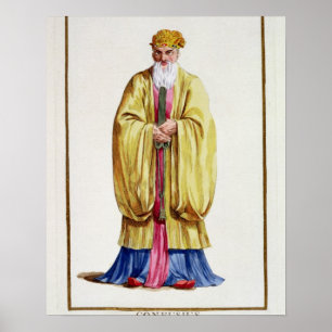 Confucius (551-479 BC), from 'Receuil des Estampes Poster
