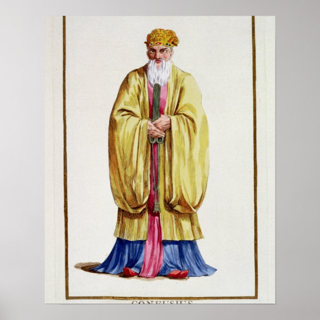 Confucius (551-479 BC), from 'Receuil des Estampes Poster (Front)