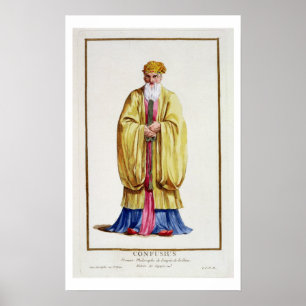 Confucius (551-479 BC), from 'Receuil des Estampes Poster