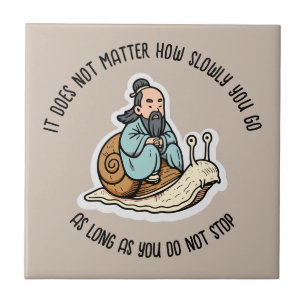Confucius and the snail tile