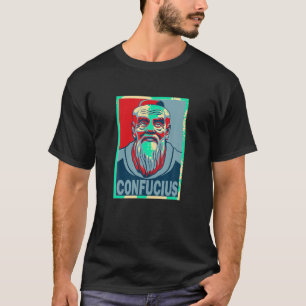 Confucius Chinese Teacher Poster Style Pop Art T S T-Shirt