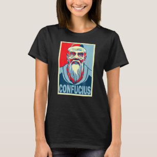 Confucius Chinese Teacher Poster Style Pop Art T-Shirt