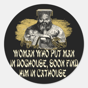 Confucius Didn't Say That! Classic Round Sticker